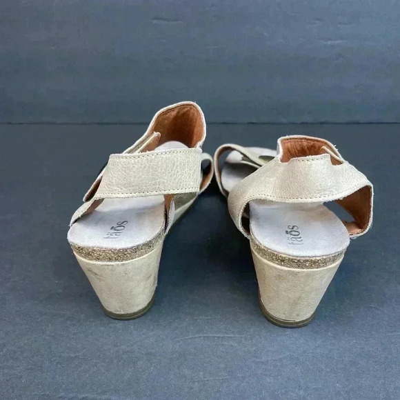 TAOS Carousel 2 Taupe Women's Comfort Sandal - EU 41 / US 10.5 Leather Tan - Picture 7 of 11